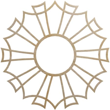 Ekena Millwork Augustus Wood Fretwork Pierced Ceiling Medallion, Hickory, 32"OD x 11 1/4"ID x 1/4"T CMWP32X32X0250AUHI